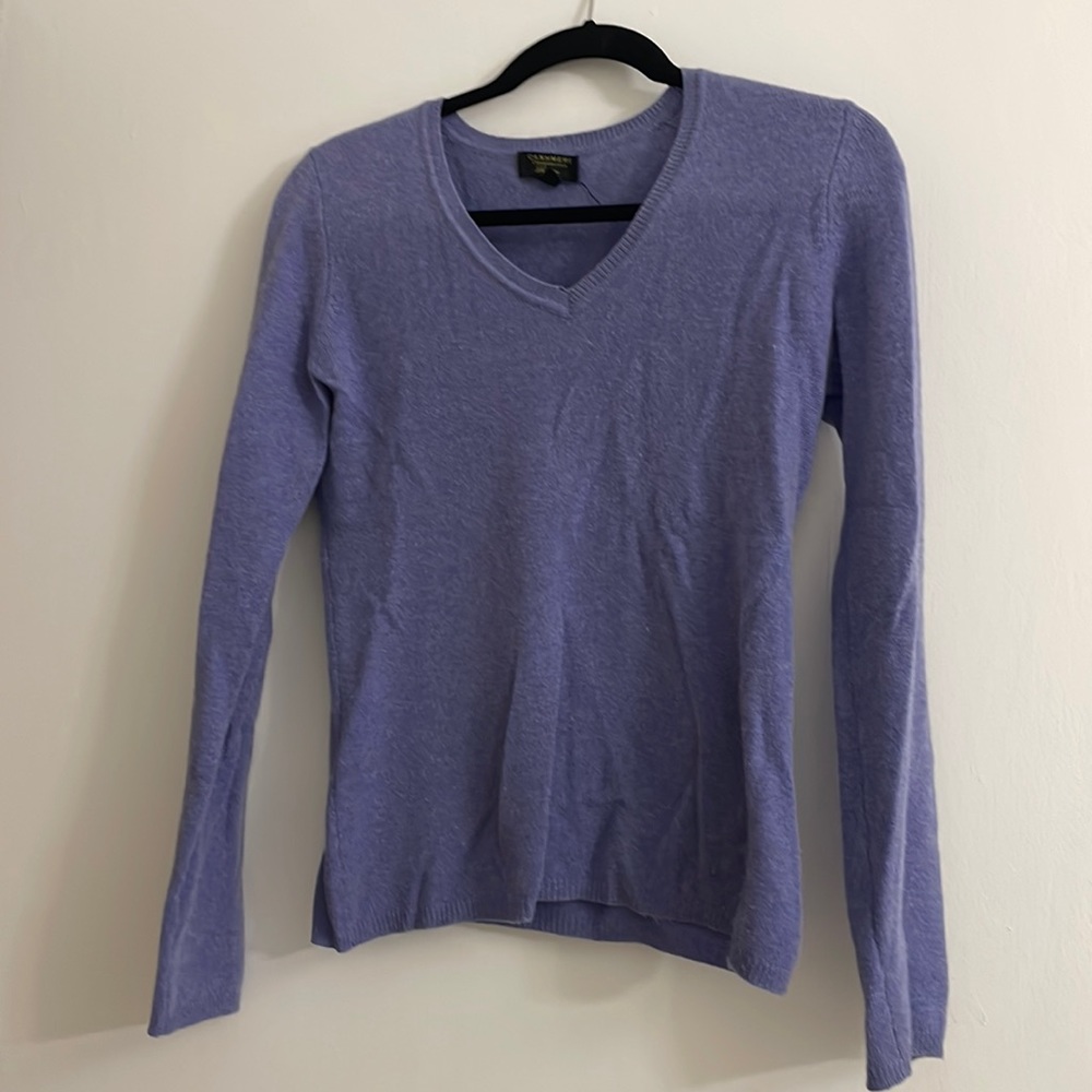 Purple cashmere sweater size s